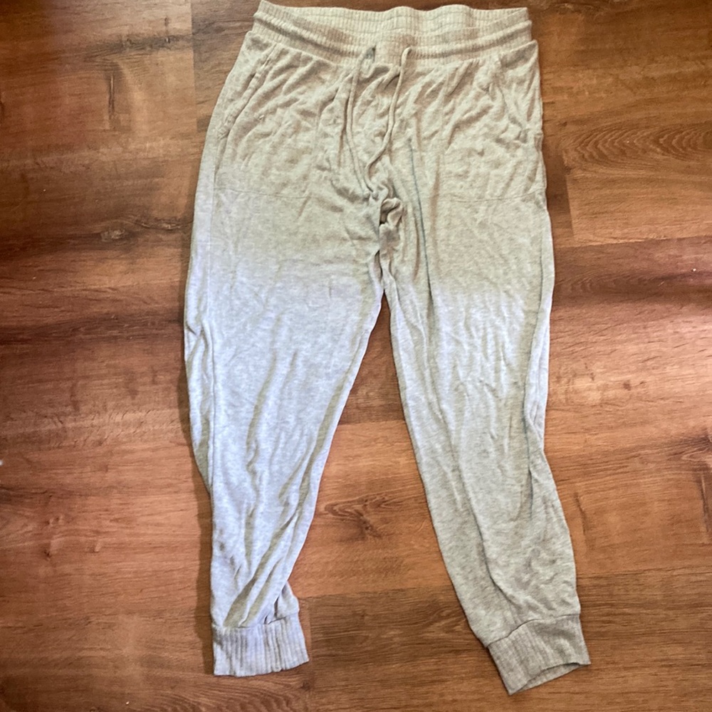 Stars above pajama pants in gray size large